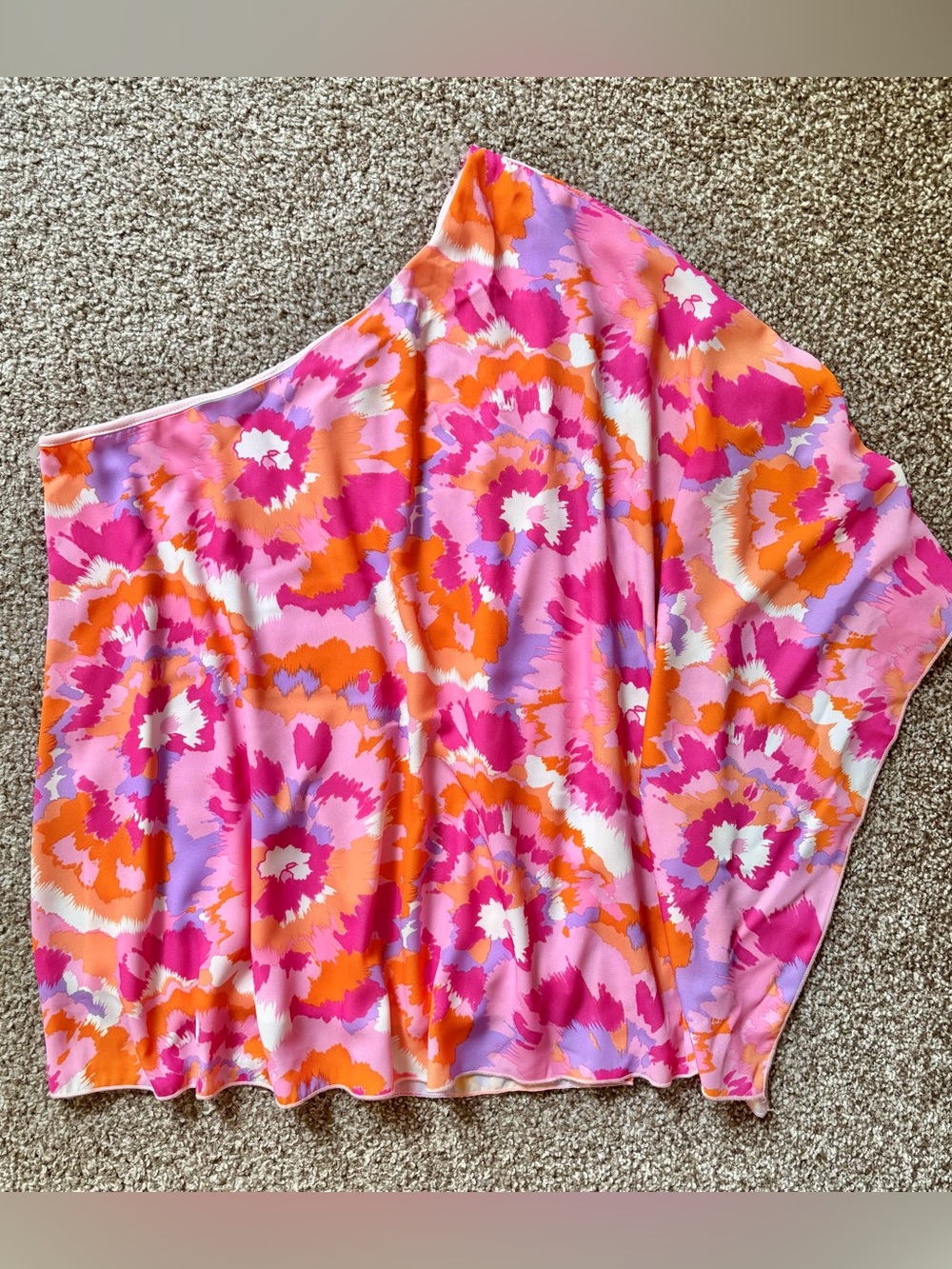 Adrienne Pink, Orange & White Floral Tunic